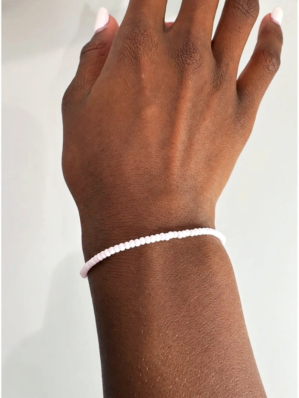 Handmade 2mm Beaded Stretch Bracelet – Choose Your Color